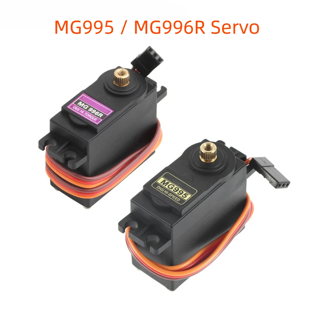 Servo MG995 MG996R, engrenage entièrement métallique, 13KG 15KG, servos numériques pour voiture JR, modèle RC, hélicoptère, bateau, avion, jouets, bricolage