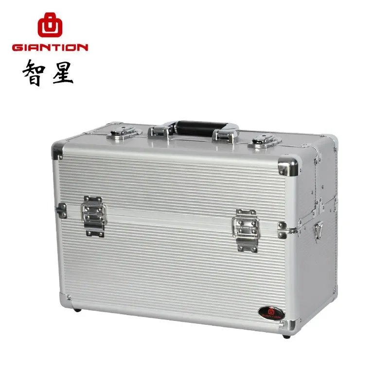 Customizable-Electrical hardware multi-layer folding double-opening storage box, maintenance tool box, car anti-theft lock