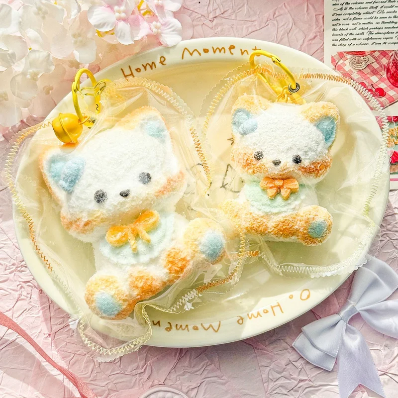 كارتون طابا سكوشي سيليكون بوتيك ماكياج لطيف كبير الحيوان ضغط لعبة أرنب صغير الهامستر حقيبة قلادة فتاة هدية عيد ميلاد #4