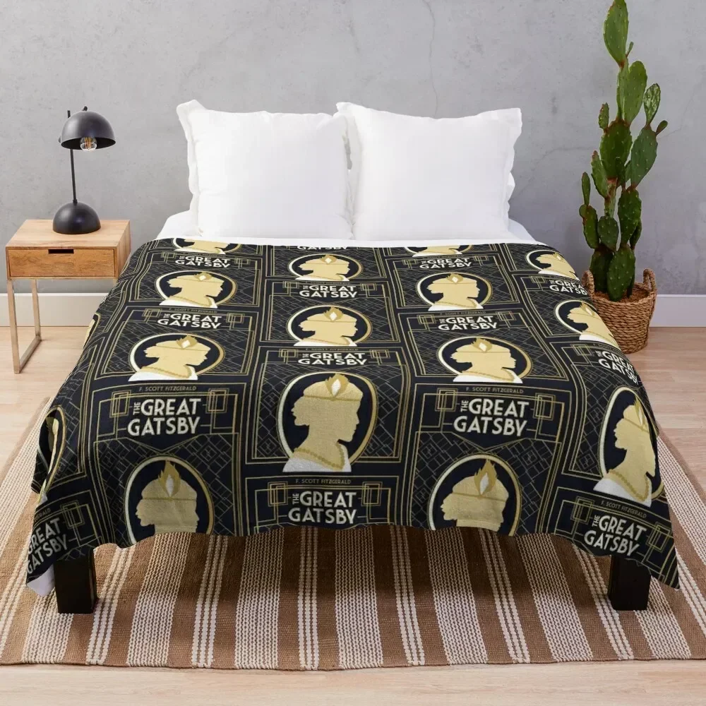 The Great Gatsby - Custom Book Cover Throw Blanket Luxury Blankets Sofas Of Decoration sofa bed For Baby Blankets