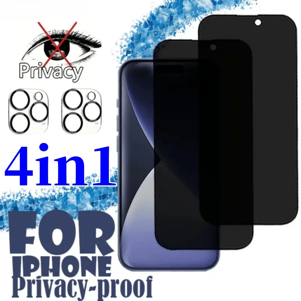 

Screen Protector+Camera Lens Protector for iPhone 17 17 Pro Air 16e 16 15 14 13 Pro Max 16 15 14 Plus 12 11 Series Privacy Glass