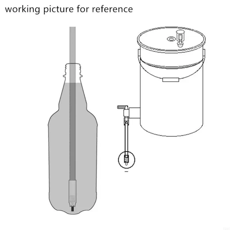 T21C 13.7'' (35cm) Length Spring Load Stainless Wine Beer Bottling Homebrew Beer Bottle Filler Beer Transfer Filler Machine