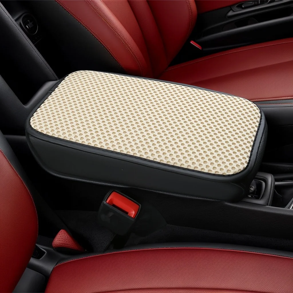 3D Massage Mesh Four Seasons Universal Coarse Mesh Anti Slip Car Armrest Box Cushion Car Control Protective Cover view 4