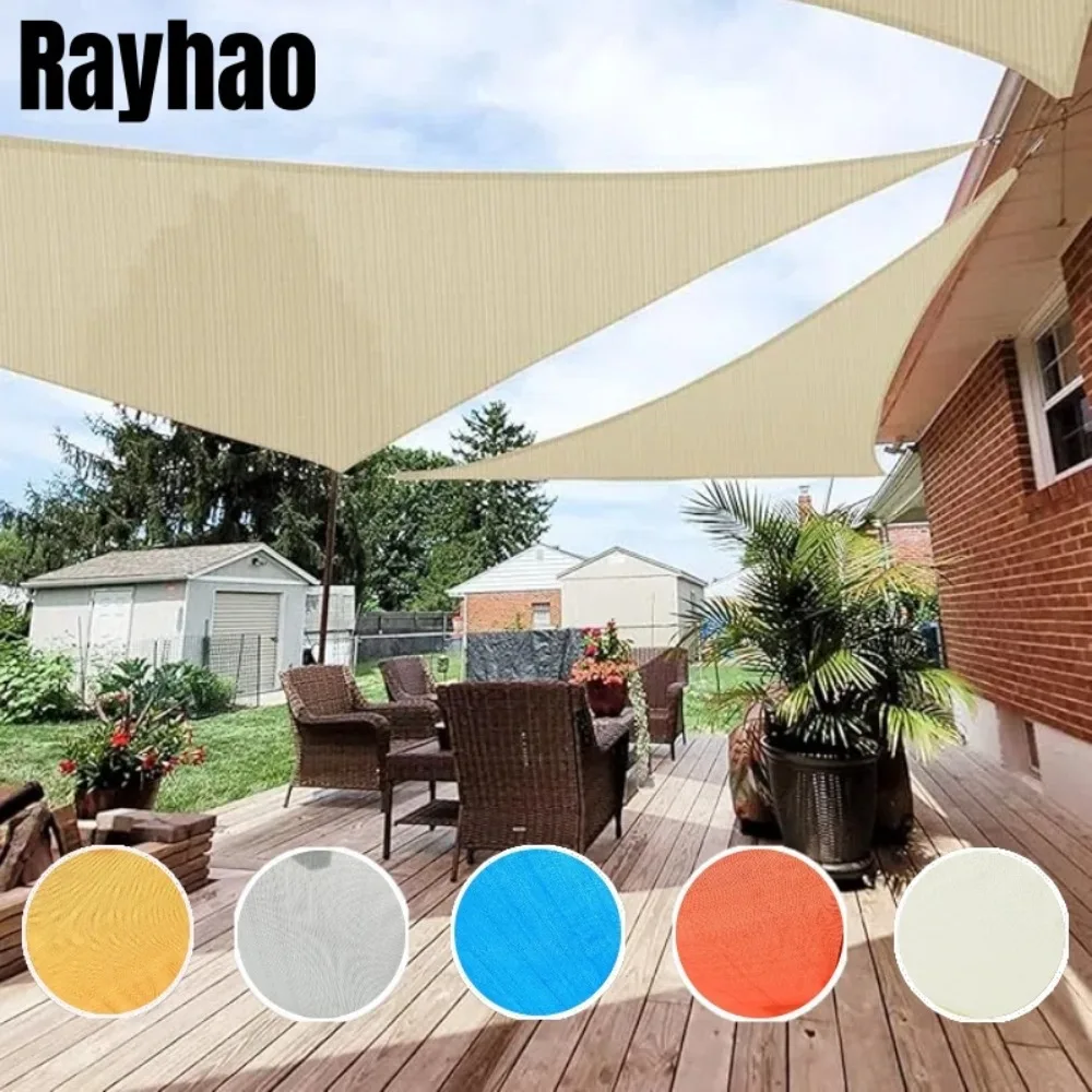 

Sun Shelter Triangle Sunshade Sail UV Protection Sunlight Block Thickened Awning Shade Cloth Outdoor Garden Patio Pool Backyard