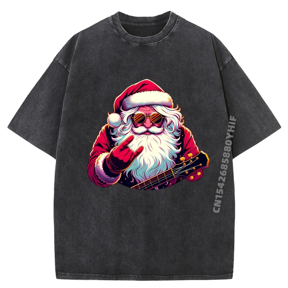 

Молодежные футболки с графическим рисунком, женские футболки с рисунком Санта-Клауса, уличная футболка, мужская потертая одежда большого размера, Рождественский день