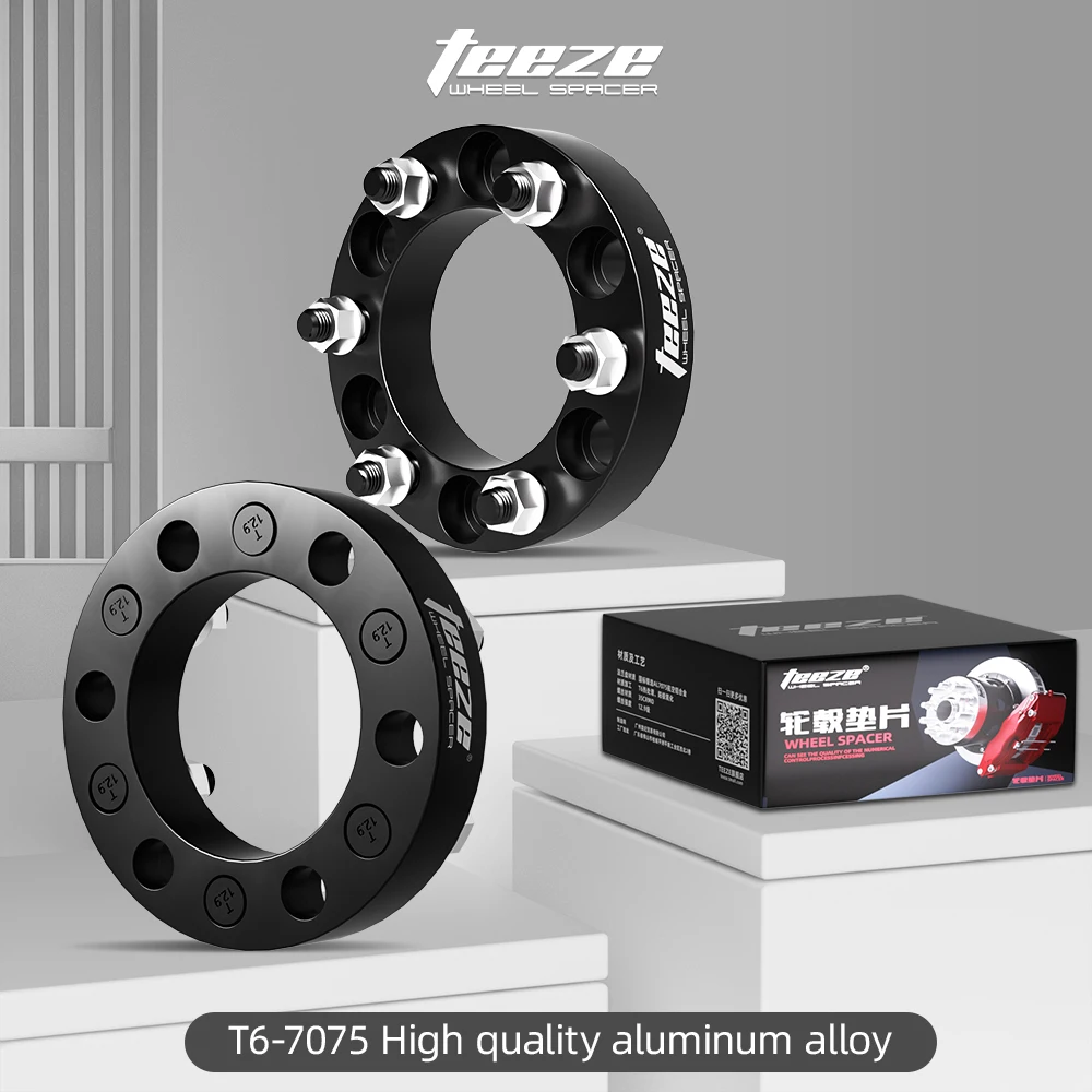 2/4PCS 30/35/38/50mm 6x139.7 108 M12x1.5 For Foton Sup / Tunland Flange Plate T6-7075 Wheel Spacers Aluminum Hub widened Adapter