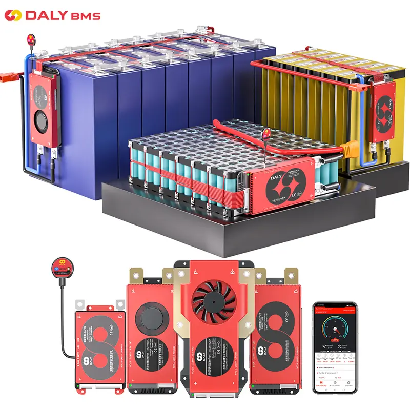 Daly BMS Smart BMS LiFePo4 4S 12V BMS 8S 24S 72V 48V 16S 40A 60A 100A 150A 200A 250A 300A 3.7V Li-Ion BMS 7S 13S 14S 3.2V BMS - Image 2