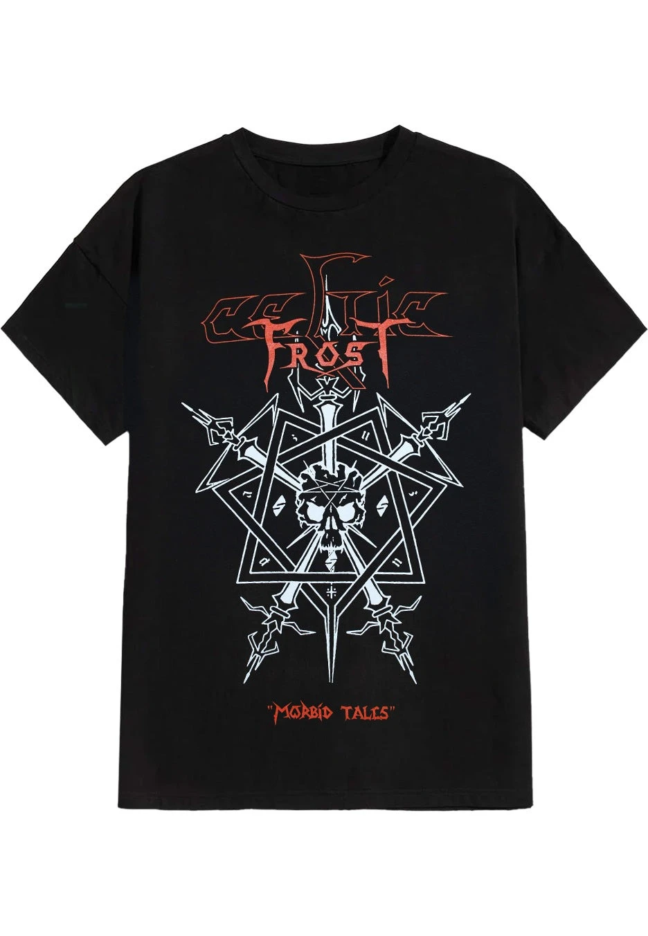 

Celtic Frost Morbid Tales Периферийный узор с принтом Летние элитные брендовые хлопковые мужские и женские футболки с короткими рукавами