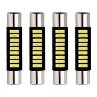 4x 29mm LED Bulb for Vanity Mirror Light 6000K White Shade Compatible with For Dodge Simple Design and Convenient to Use