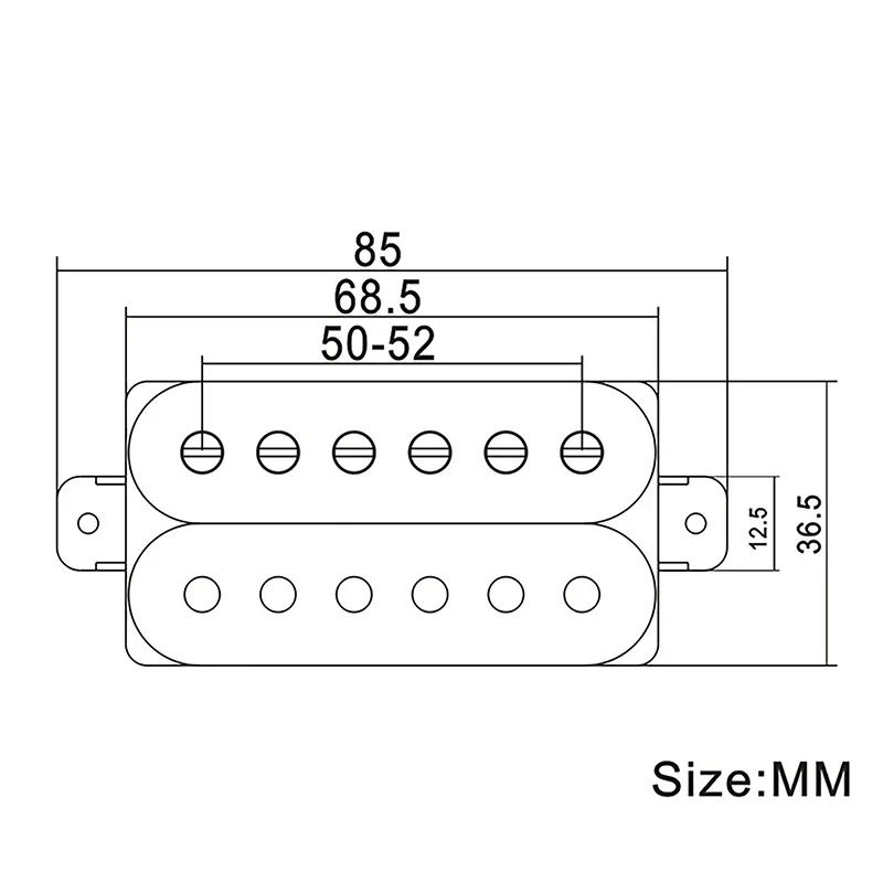 Alnico 2 Electric Guitar Pickup , N-50, 7-8K, B-52, 8-9K , Humbucker ,Double Coil Pickup ,Guitar Parts , Zebra