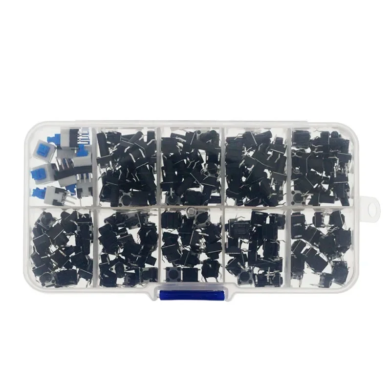 10 kinds of 180 key switches in-line touch switch button switch classification box kit 6 * 6mm 7*7mm