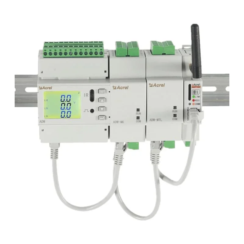 LCD 4 Channels of Three Phase AC Electricity Meter