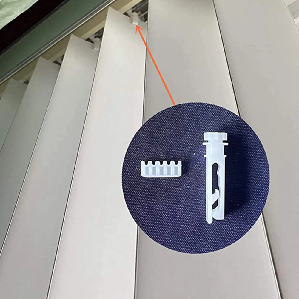 

12set Vertical Blind Repair Carrier Pulleys Accessories Kit For Household Office Hotel Replacement Plastic Pulley Sets Easy