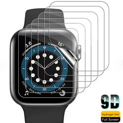 Soft Hydrogel Full Screen Protector Film For Apple Watch 7 6 SE 5 40MM 44MM 45MM Not Glass for iWatch 4 3 2 1 38MM 41MM 42MM