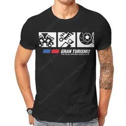 Gran Turismo Racing Game Men's Women's T-Shirt Tune Up Shop Colored Funny Printing T-ShirtsO-Neck Breathable Tee Cotton Fun Tees