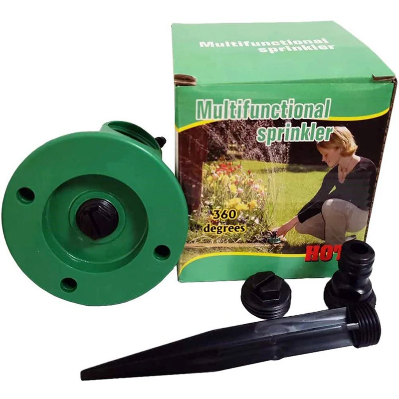 1PC 360° Rotary Nozzle Garden Sprinklers Grass Lawn Watering Irrigation Garden Sprinklers Head Rotating Gardening Tools Supplies