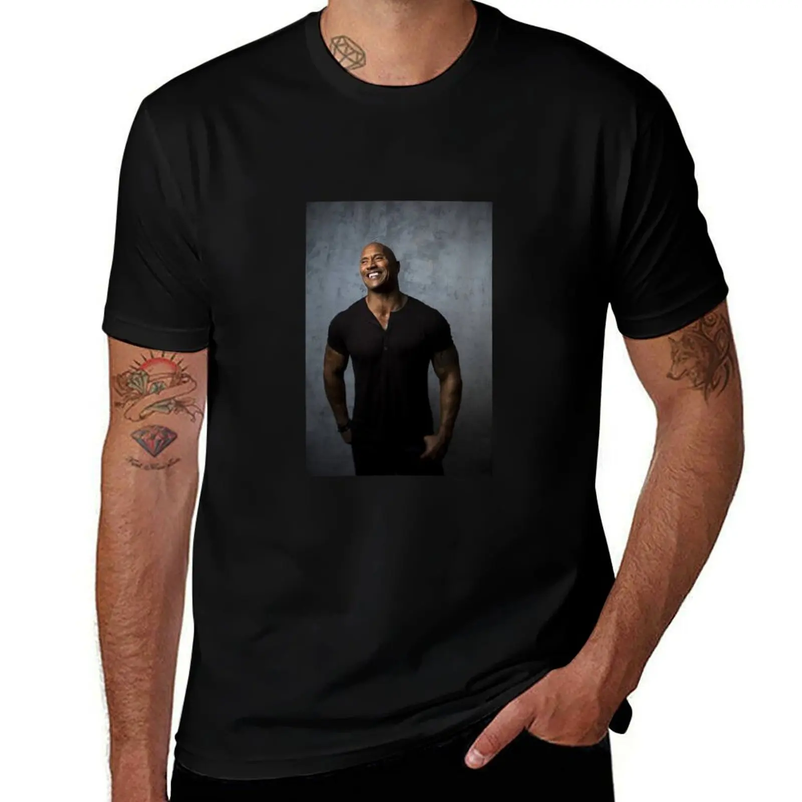 dwayne-johnson T-Shirt Large Size Soft Cotton T-Shirt