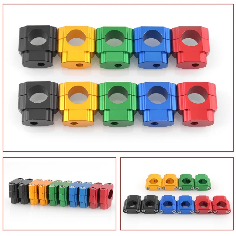 Wild motorcycle modified variable diameter handlebar directional card seat aluminum alloy handlebar card seat press block