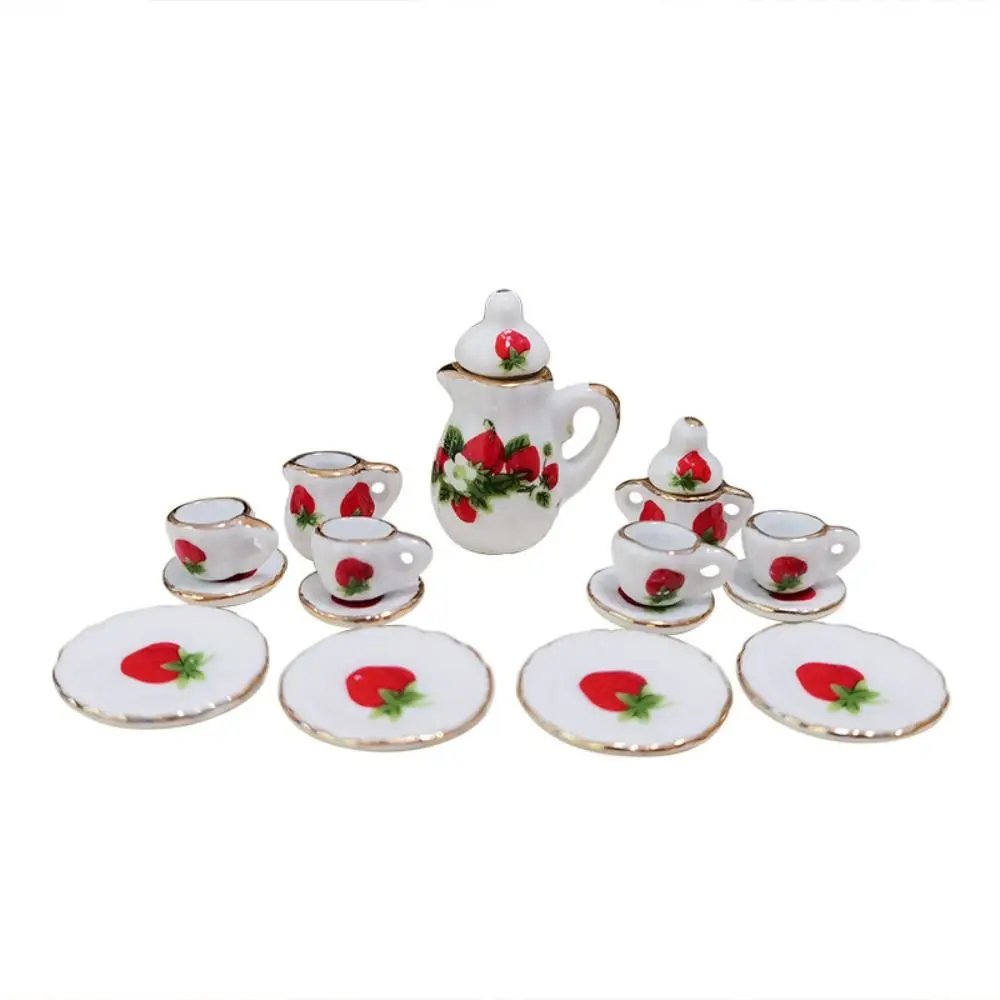 Mini casa de boneca de alta qualidade, acessórios de cerâmica, 10 estilos, mesa, casa de bonecas, conjunto de garrafa para boneca 1/6 bjd/boneca de 1.5 ", boneca blythe