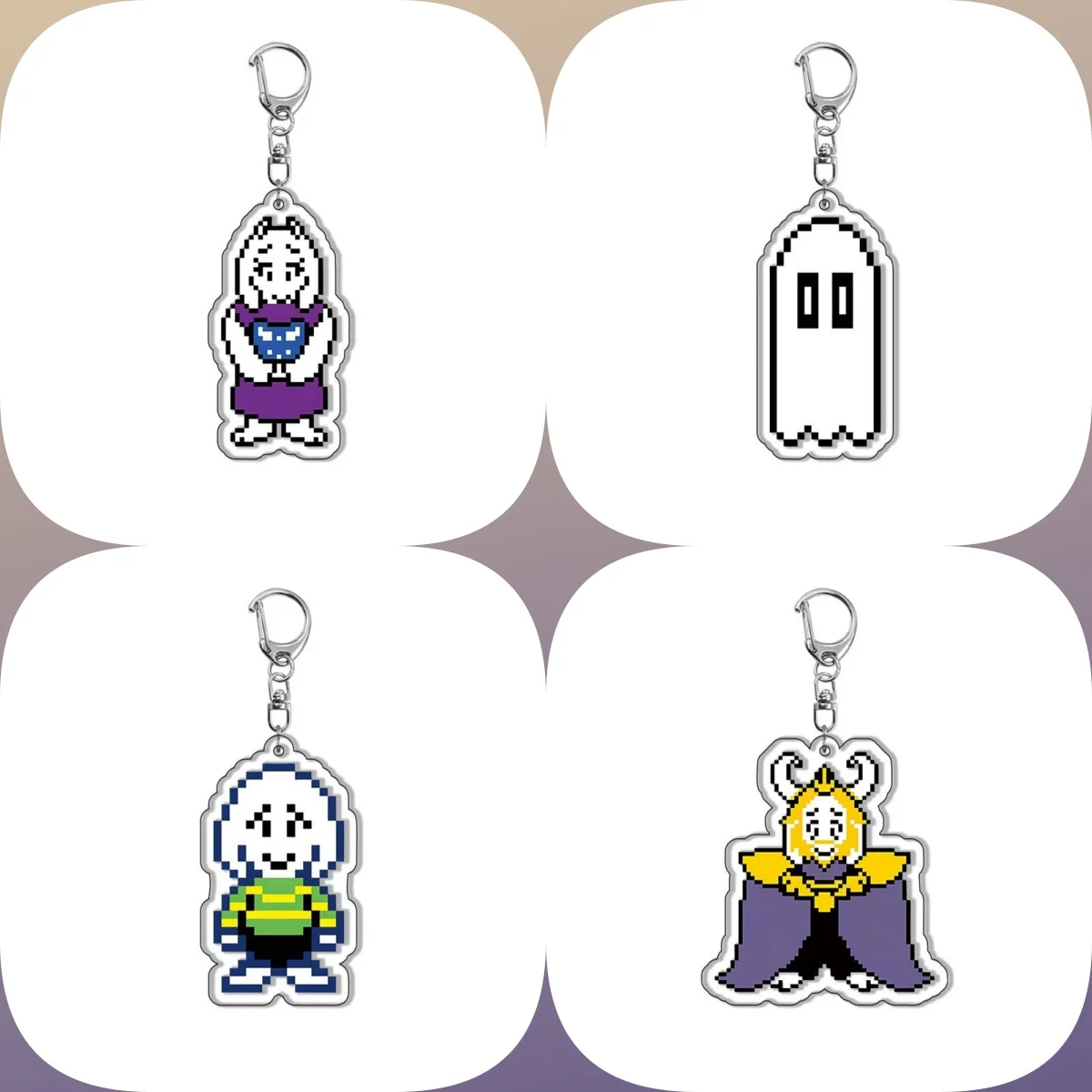 6 سنتيمتر بكسل لعبة ورشة عمل سلسلة مفاتيح مصنوعة من الأكريليك نموذج تأثيري شخصيات حلية اكسسوارات السلع جمع هدايا عيد الميلاد