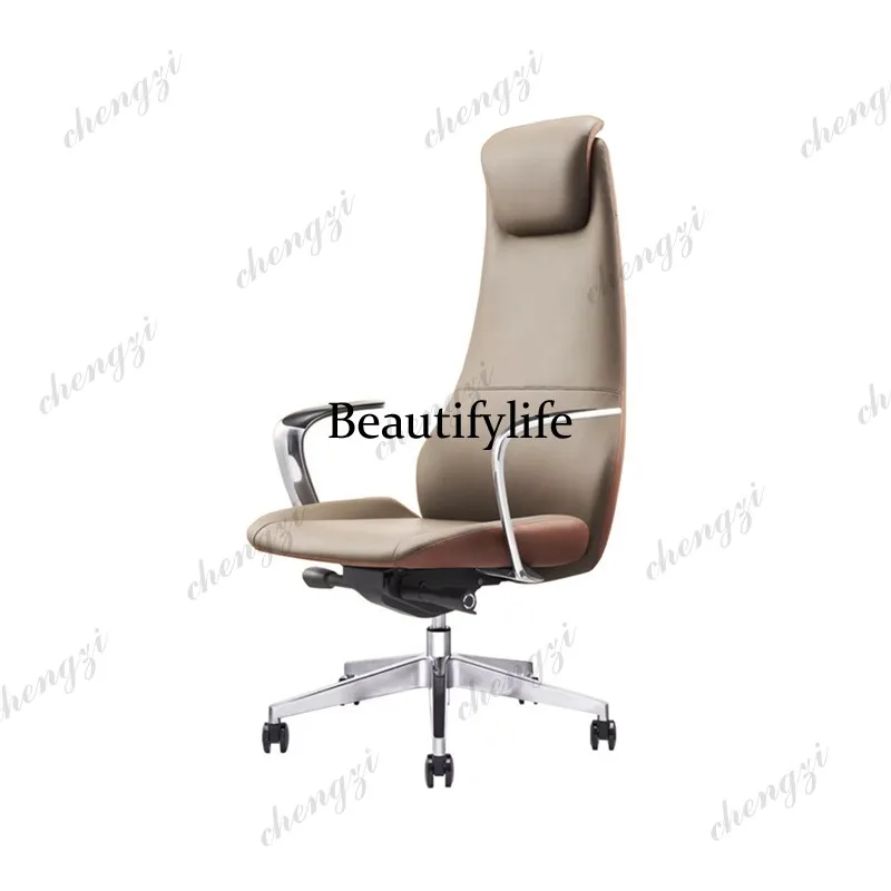 Simple modern boss office chair Italian manager office computer chair Reception chair Front-of-class meeting table and chairs