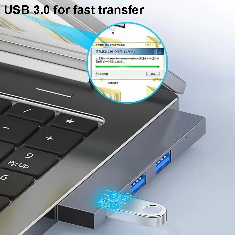 USB C HUB 3.0 Type C 3.1 4 Port Multi USB Splitter OTG محول لـ Xiaomi Lenovo Macbook Pro 13 15 Air Pro ملحقات الكمبيوتر