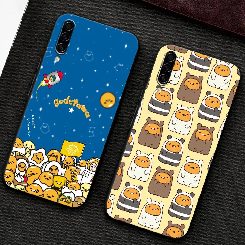 Yellow Lazy Egg Gudetamas Phone Case For Samsung Galaxy A30 A30S A50 S A20E A20 A40 A70 A10E Note 8 9 10 20 Ultra Silicone Cover