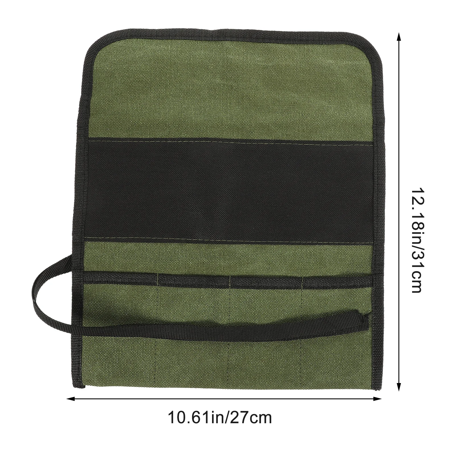 Kit de carpintería, bolsa en rollo de herramientas de lona, organizador resistente para llave inglesa, alicates de cincel, bolsa de almacenamiento, herramienta multiusos