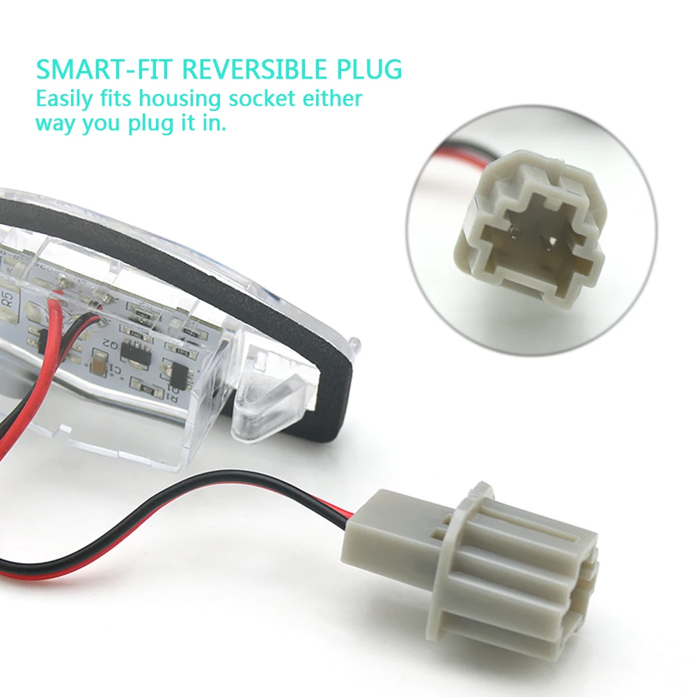 Car LED License Plate Light Lamp Assembly Replacement For Honda Accord Sedan Odyssey Pilot Civic & Acura MDX TSX TL ILX RDX RL view 4