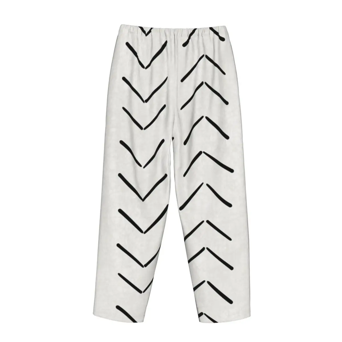 Custom Boho Big Arrows In White And Black Women Pajama Pants Lounge Sleep Sleepwear Bottoms with Pockets