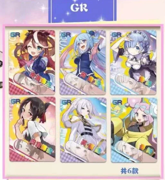 New Goddess Story Card Qingzhi Chapter Exquisite Painting Style Flash Card Anime Character Collection Card Toys Gifts