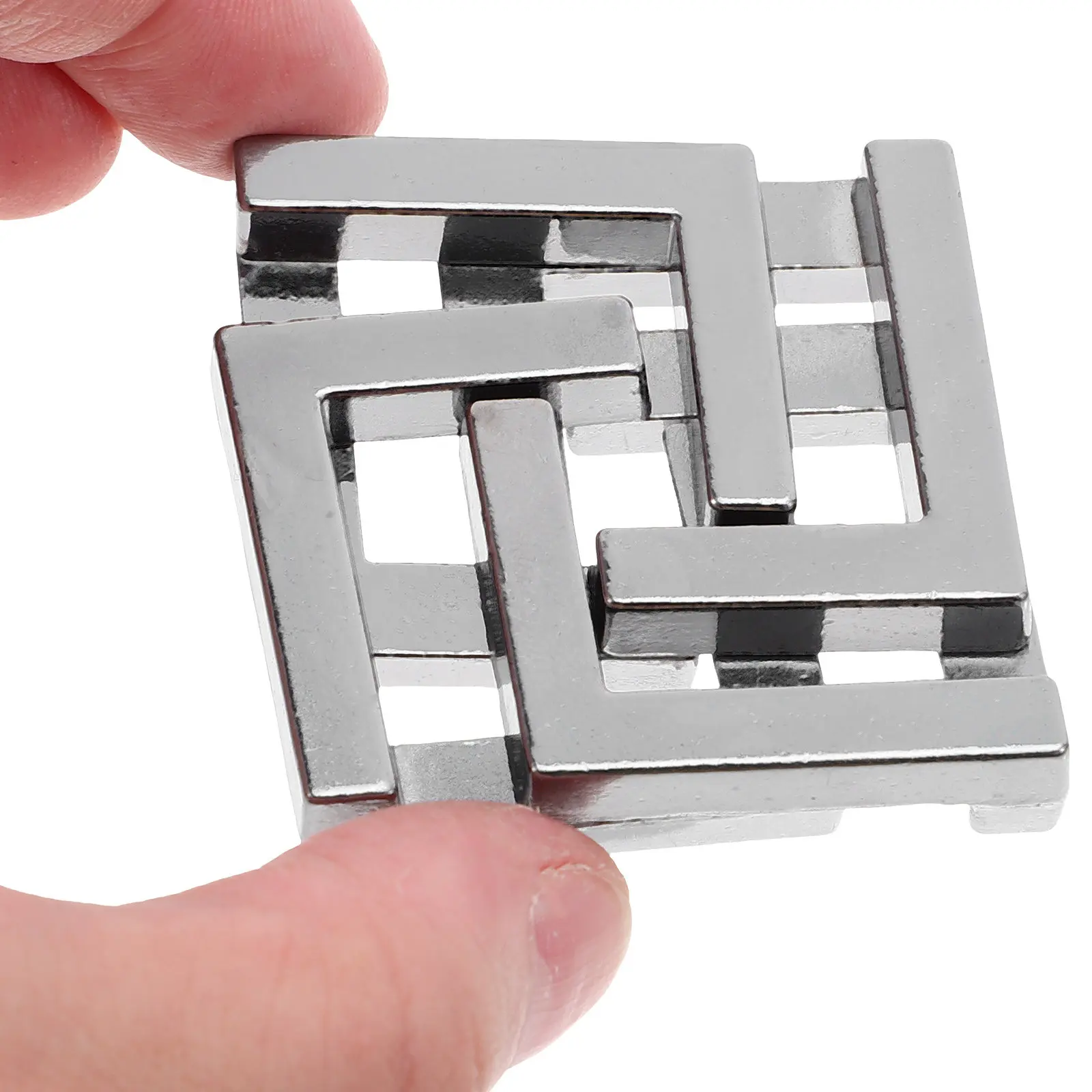 

9Pcs Metal Wire Brain Teaser Puzzles Unlock Interlocking Logic Games for Adults Family Party Festival Travel Mind Sharpening