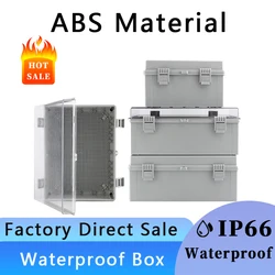 Outdoor Waterproof Plastic Enclosure IP66 Electrical Power Junction Box ABS Distribution Connections Case for Electronics