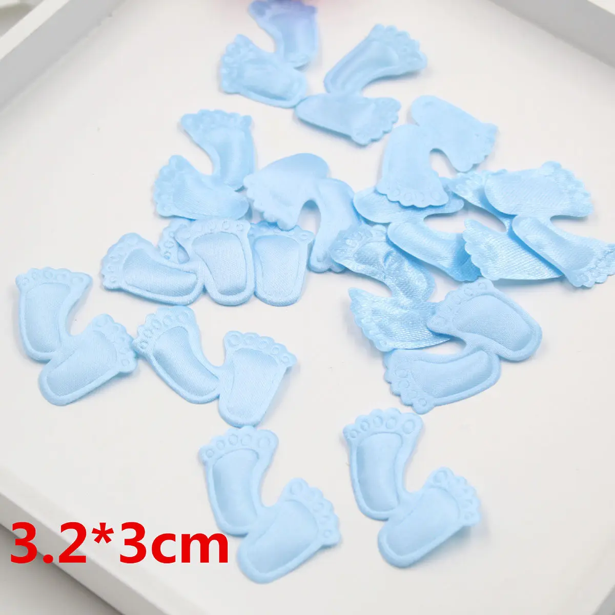 100Pcs Cloth Footprint Decor Set Eco Friendly Colorful Baby Shower Birthday Party Table Balloon Photo Prop Foot Confetti Decor - view 2