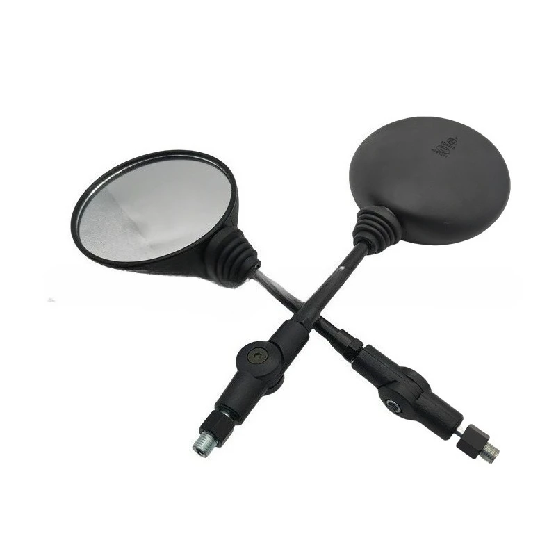 

Classic Round Folding Rearview Mirrors - Universal Motorcycle Side Mirrors with Flat Wide Angle Lens