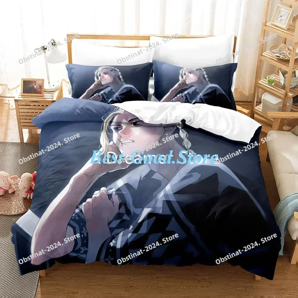 

2025 Tokyo Revengers Anime Bedding Set Printed Bed Set With Pillowcase Bed Duvet Cover Soft Single Double Queen Super King Size
