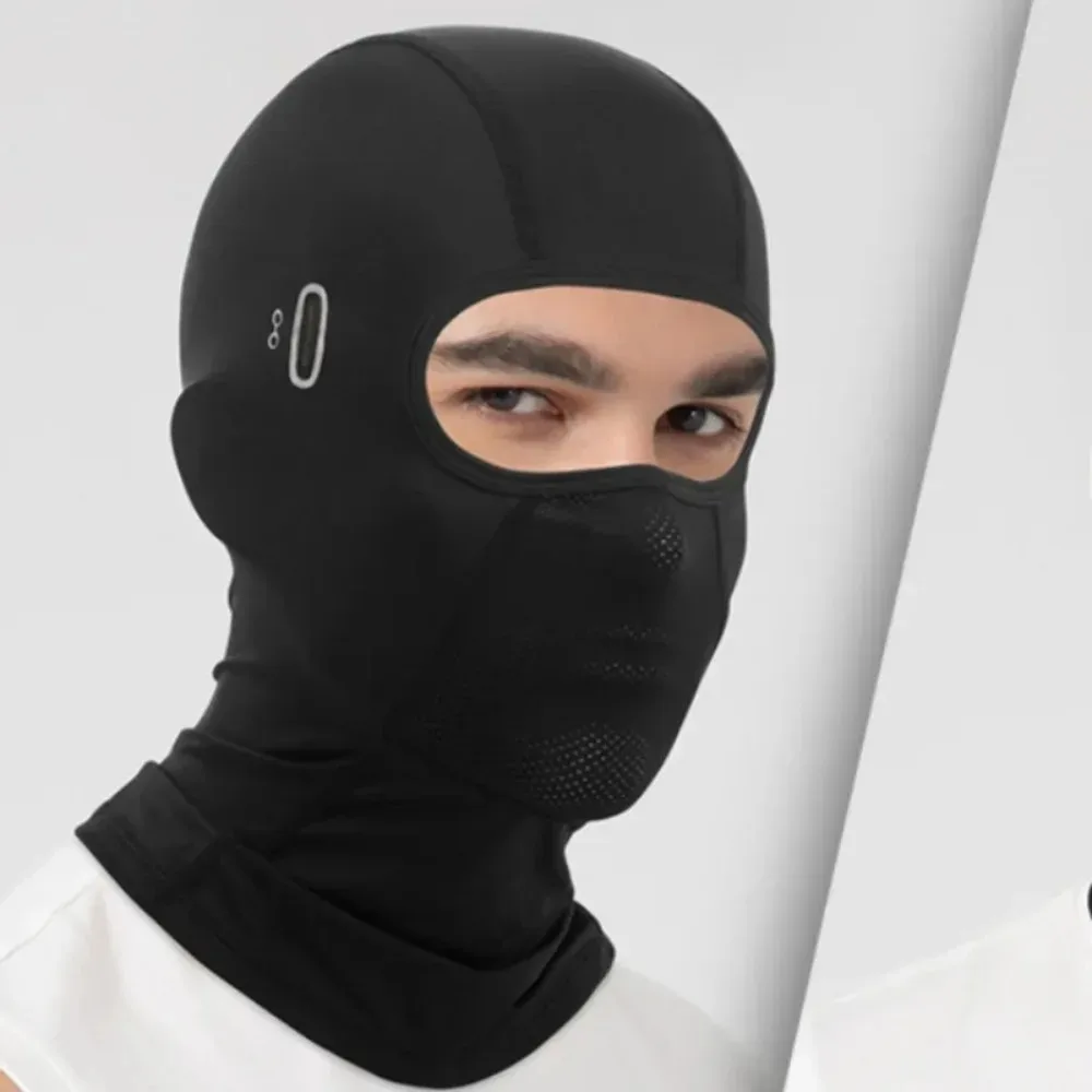 

Мотоциклетная Балаклава, летняя защита от ультрафиолета с отверстием для очков, дышащая ледяная шелковая маска для мужчин и женщин, велосипедная быстросохнущая велосипедная маска