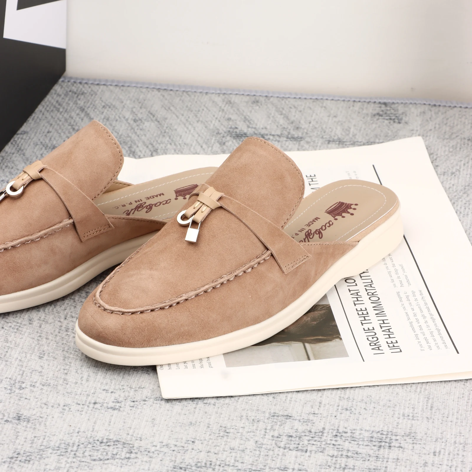 LEOSOXS Sandalias Chanclas Niño Gamuza De Origin Plana Con Exterior Ninguno Zapatillas De Mujer Zapatos Mujer Precio Surpresa Diseñador