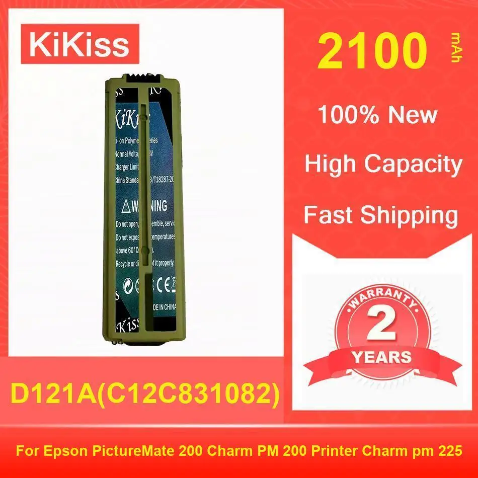 

Аккумулятор Kikiss 2100 мАч D121A (C12C831082) для принтера Epson Picturemate 200 Charm PM Pm 225