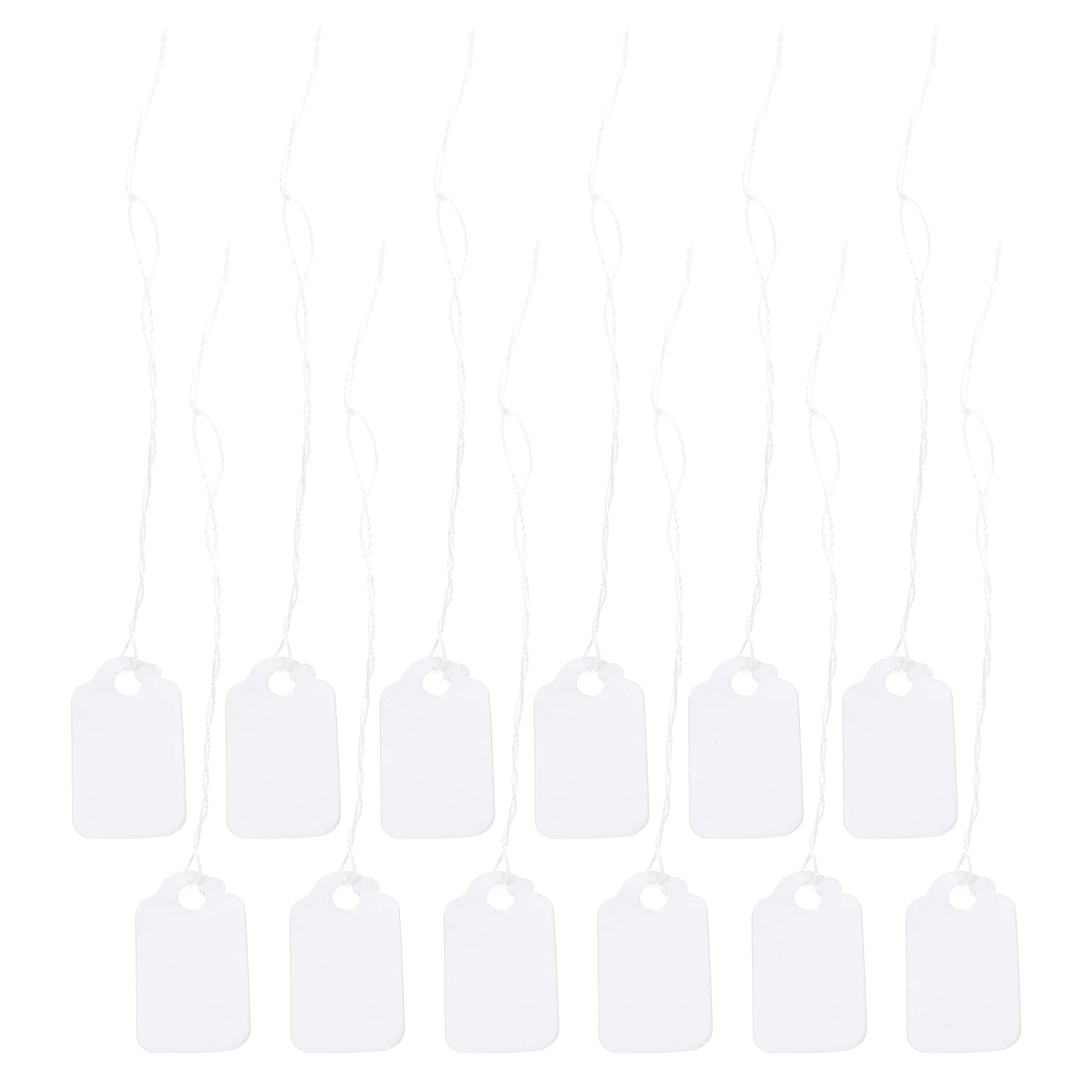 

300 Pcs Clothing Labels Price Tag Hanging Jewelry Tags for Labeling Writable Blank Handwriting White Marking Clothes