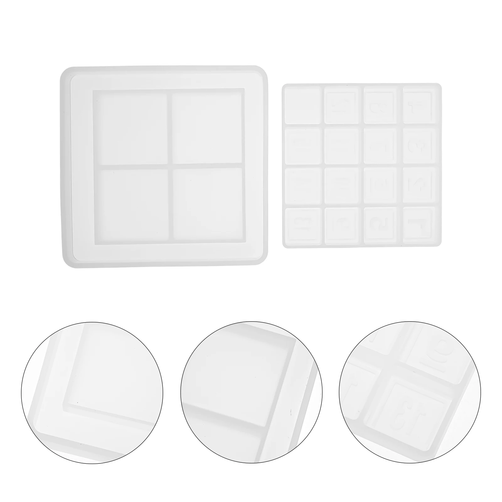 

Digital Huarong Road Puzzle Molds Silicone Casting for DIY Resin Slide Puzzle Piece Handicraft Square Base Jewelry Accessories
