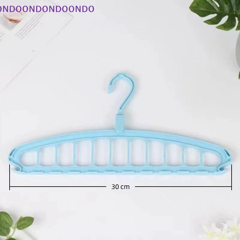 11 Holes Multi Layer Space Saving Hangers Non Slip Plastic Wardrobe Organizer for Student Dorm Shirts Pants Scarf Storage