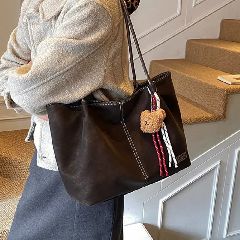 

Trendy Design Classic Elegant Women Handbag High End Leather Casual Simple Vintage Style Luxury Ladies Crossbody Tote Bag