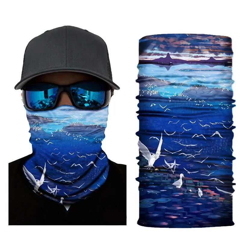 Breathable Scarf Men Women Bandana Balaclava Summer Scarves Tube Masks Head Face Cover Neck Gaiter Bicycle Cycling Neckerchief