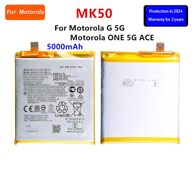 

100% Original MK50 5000mAh Battery For Motorola G 5G/ Motorola ONE 5G ACE Phone Batteries