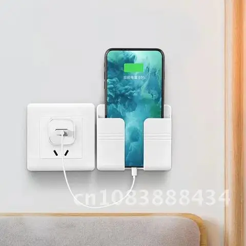 

Wall Charger Hook Mobile Phone Holder For Iphone Xiaomi Universal Cellphone Hanging Stand Bracket Hooks Charging Dock Holder