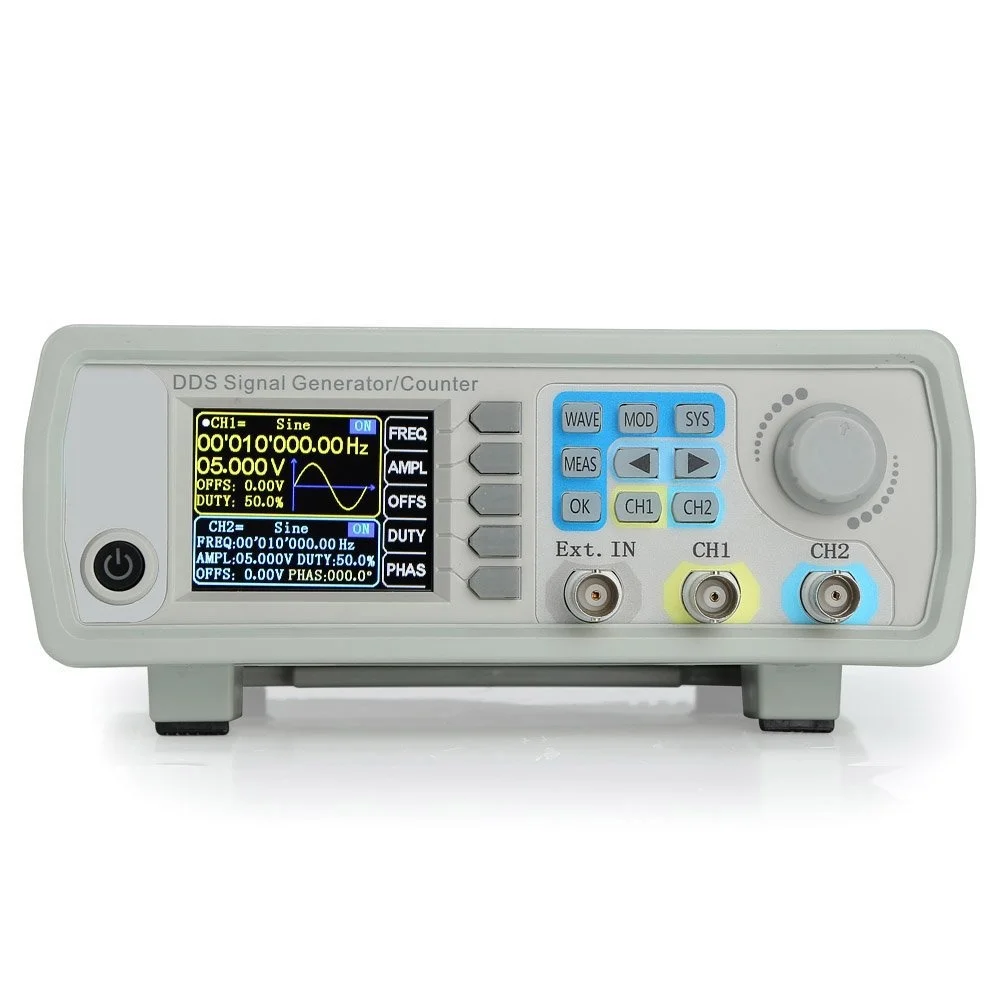 JDS6600 15/30/40/50/60MHz DDS Function Signal Generator/Arbitrary Waveform Pulse Generator,/2 Channel Frequency Meter