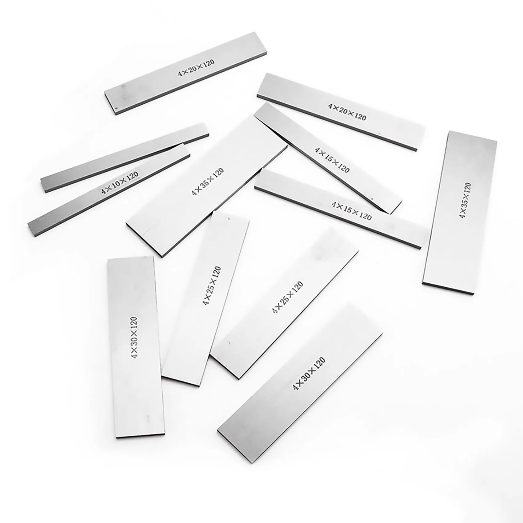 

for Vice Milling Machine Lathe 6 Pairs 12Pcs Parallel Pad Gauge Block Alloy Steel CNC Milling Pads Set 120mm x (10-35Mm) for Vic
