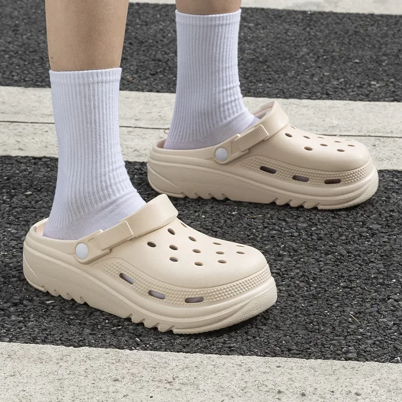 

Women Home Slippers Garden Clogs Shoes Men's Sandals Flip Flops Summer Outdoor Couple Beach Slipper Closed Toe Non Slip Sandals