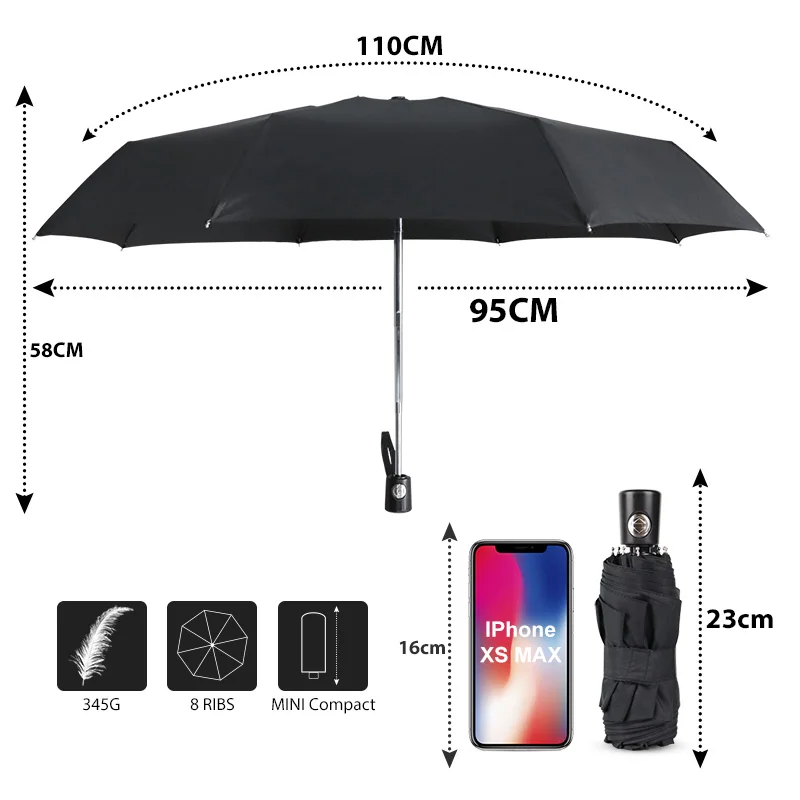 Mini Pocket Automatic Umbrella Rain Women 5Folding Ultra Light Travel Men Umbrella Portable Outdoor Gifts Umbrella